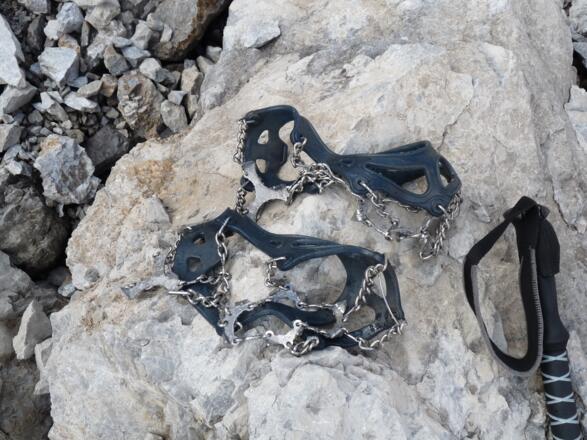 Die Snowline Spikes erwiesen uns beste Dienste (www.kochalpin.at).