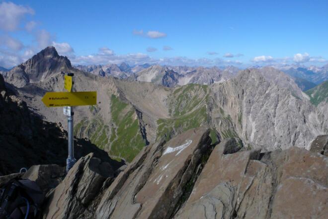 Übergang unterhalb des Muttekopfes