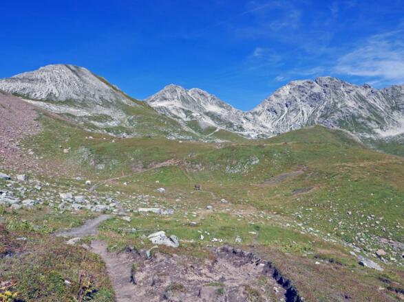 Blick zurück zur Rauhekopfscharte