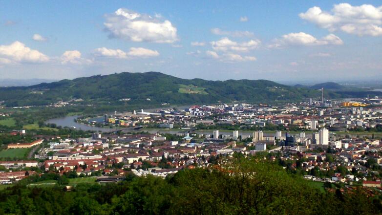 Pöstlingberg 539m, Blick auf Linz