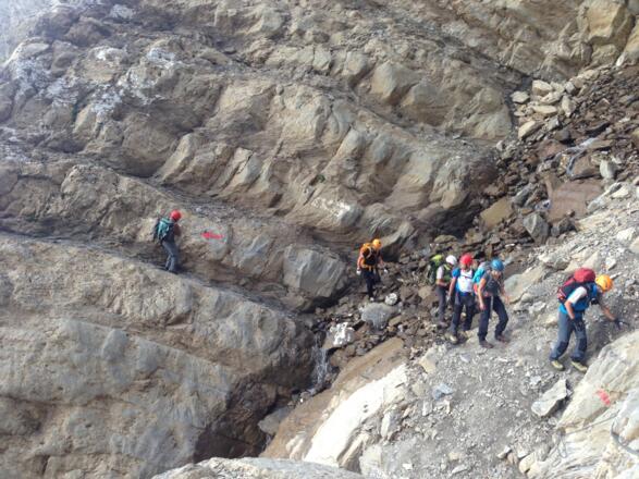 Im Aufstieg am Morgen