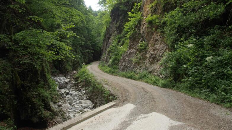 Klammartige Verengung am Weg von der Welchau Richtung Wiesermelkstatt