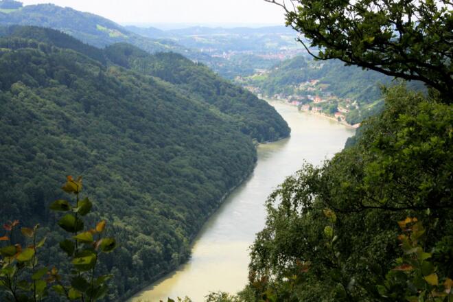 Blick in den Strudengau und St. Nikola