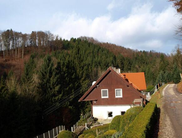 485m, einzelnes Haus an der Höllmühlstraße