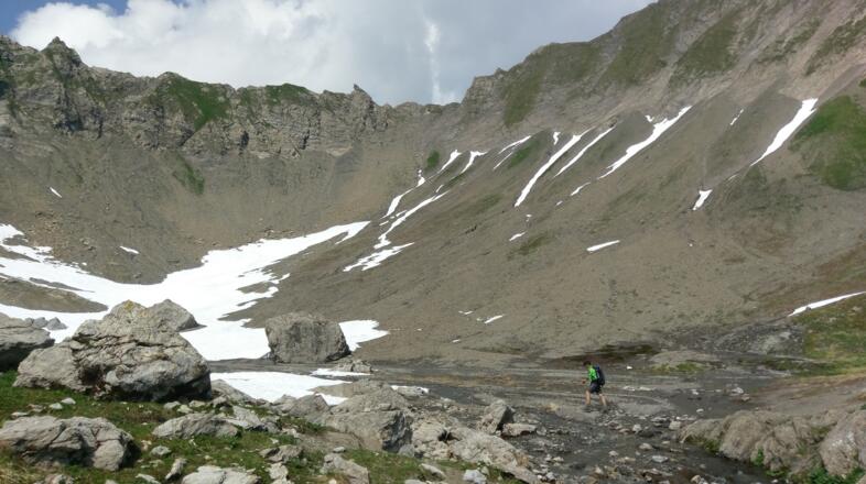 Großes Becken unterhalb Stanskogel