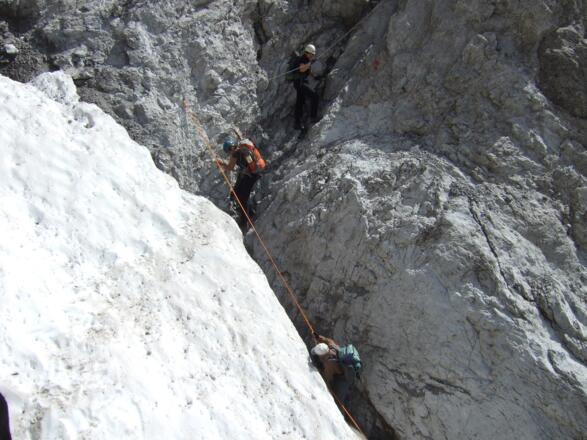 Der Weg über die Schneeschuppe war heute nicht mehr ratsam
