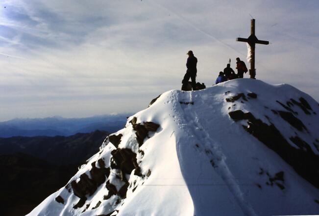 Gr. Möseler 3480m, am Gipfelkreuz