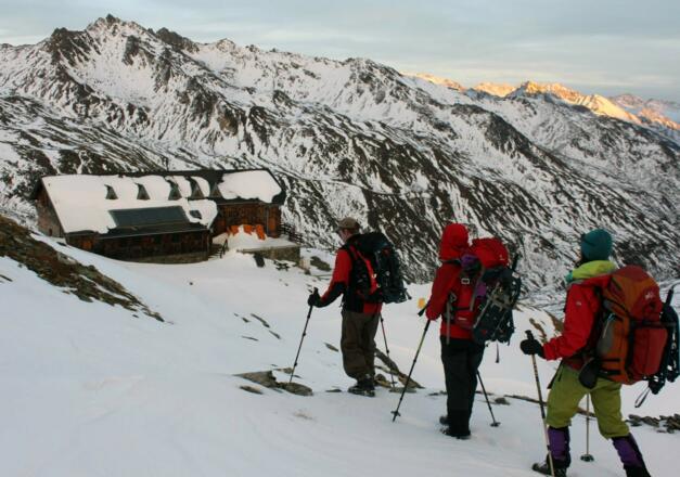 Badener Hütte im Spätherbst