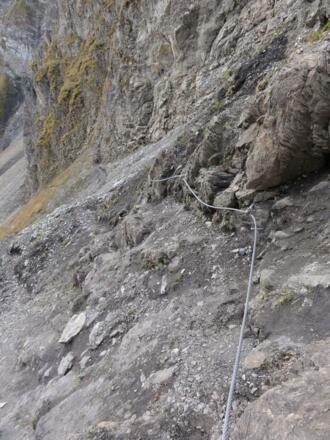 Seilversicherung östlich Falmedonjoch