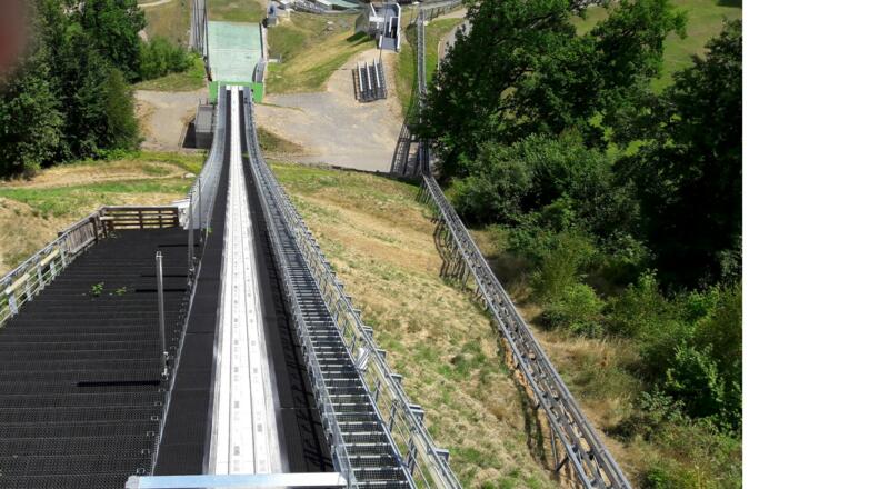 Blick von der Sprungschanze