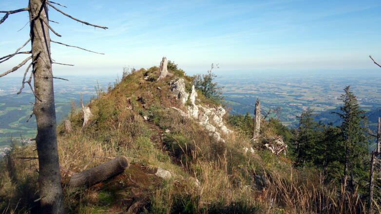 dem Grat folgen, kleine Auf- und Abs