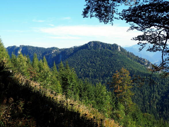 ~1100m, links Schoberstein und Koglerstein (rechts)