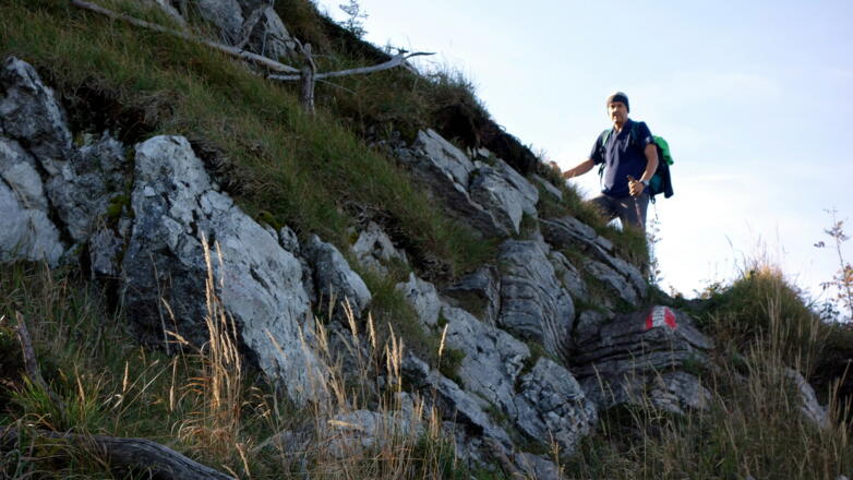 Zum Grat hinauf ~1340m