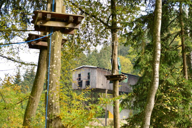 zu Gast im Hochseilgarten