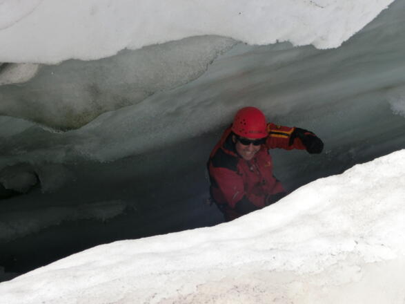 Übung der Spaltenbergung