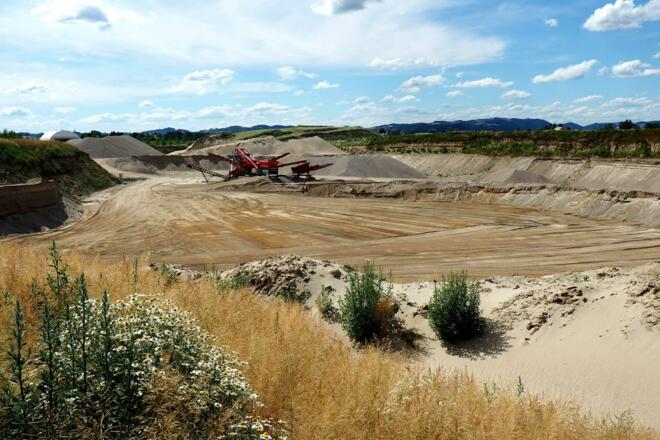 Sandgrube 1, noch in Betrieb!