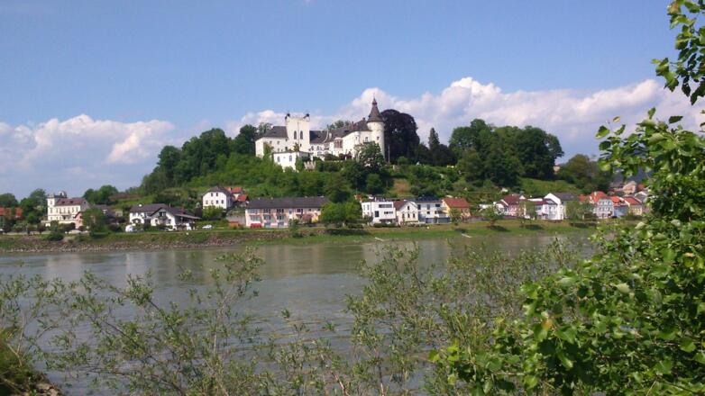 Schloss Ottensheim vom Radweg R1