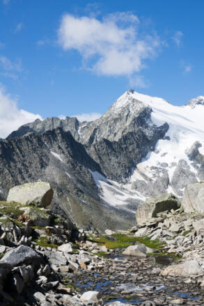 beim Abstieg zur Oberlangebene