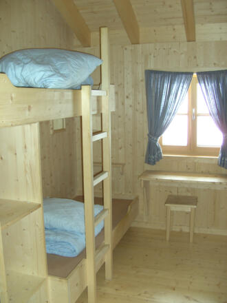 Zimmer auf der Hanauer Hütte