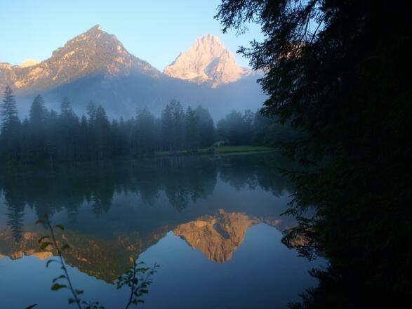 Schiederweiher 610m mit Spitzmauer und Brotfall