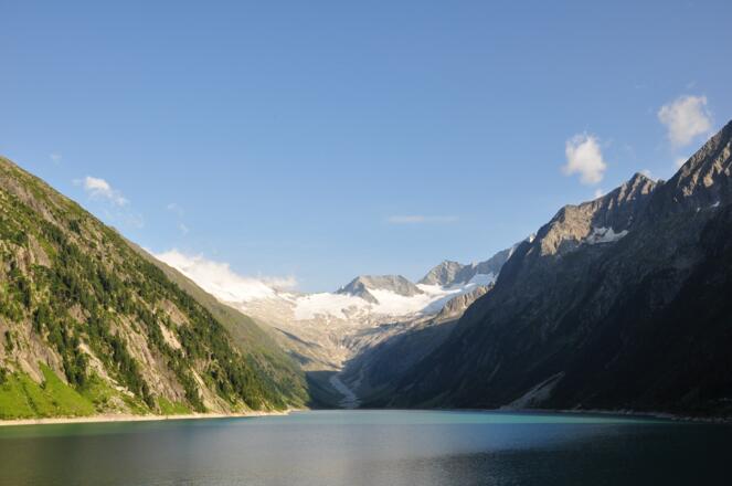 Wieder am Schlegeis Stausee um 1800m
