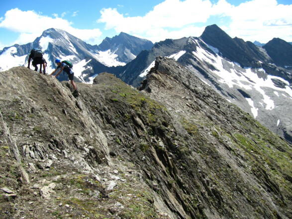 Querung Gipfelkamm (letzten 30m)