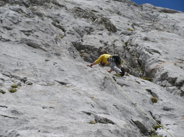 auf geht´s in die 2. Seillänge