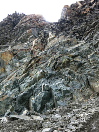 Beginn des Klettersteigs zur Gaislehnscharte