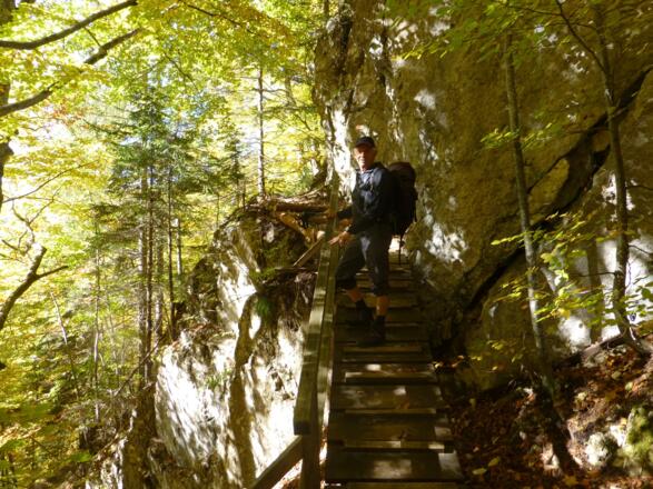 Zustieg zur Dolomitenhütte (1620 m) 
