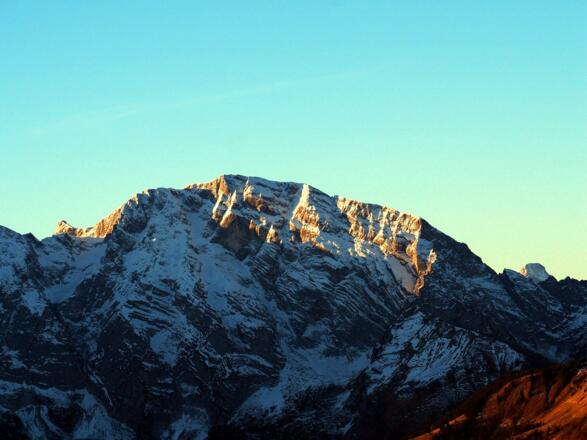 Hoher Göll vom Grat gesehen (~1550 m)