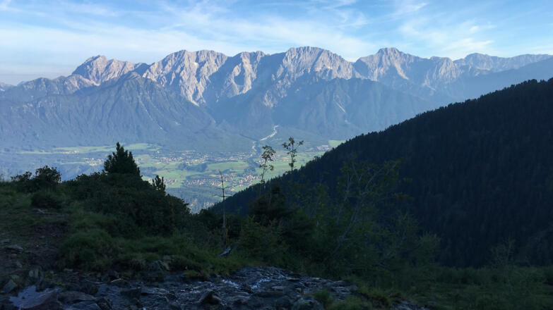 Mieminger Gebirge in der Morgensonne