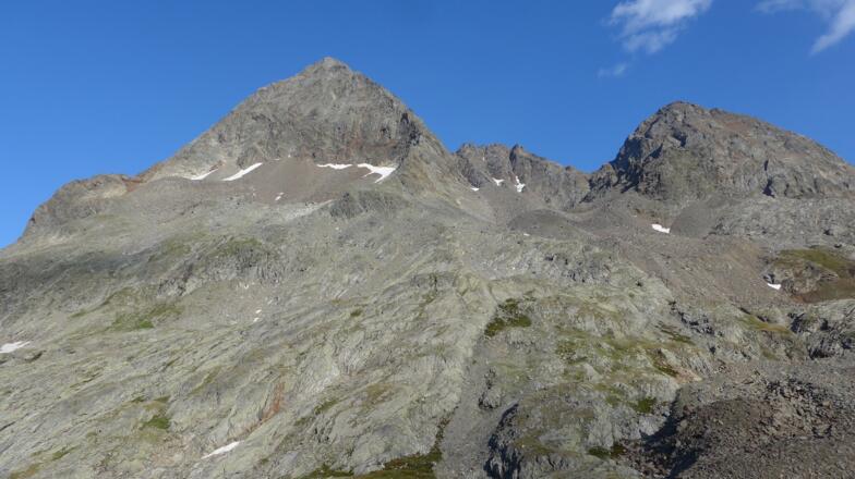 Blick von der Hütte zum Keeskopf