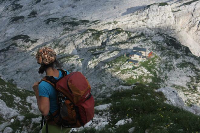 Abstieg in die Große Wehrgrube