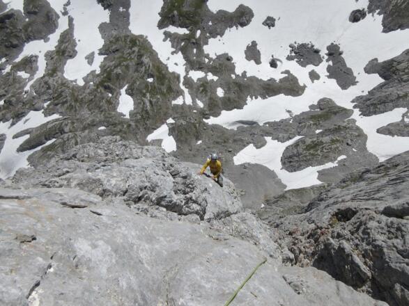 die letzten Klettermeter