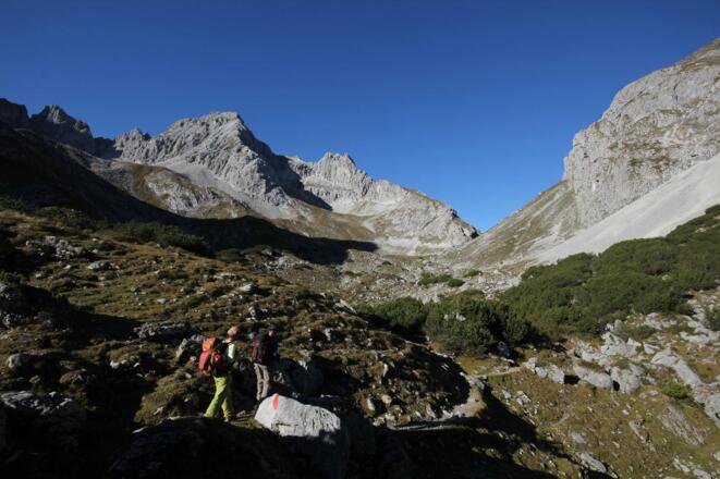 Blick zurück zur Biberwierer Scharte