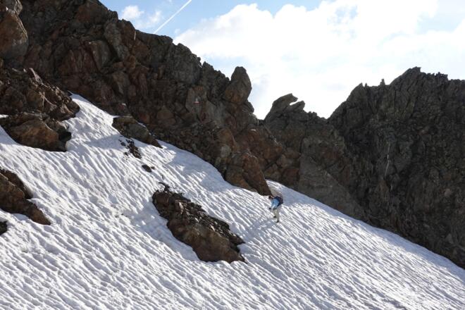 Südliche Stubenscharte von Westen
