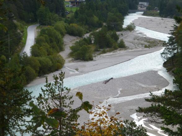 Der Karwendelbach hat hier viel Platz