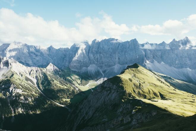 Blick zurück Richtung Lalidererwände