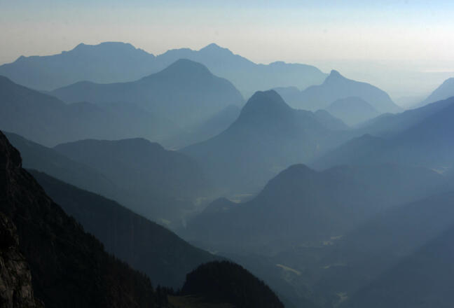 Blick von der Hütte nach Norden