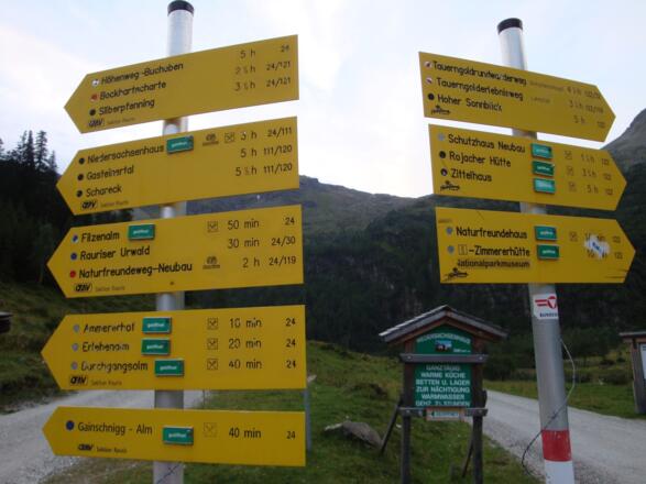 Alles gut ausgeschildert 