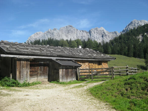Hundsalm vor Häuselhorn, Wagendrischelhorn und Stadelhorn