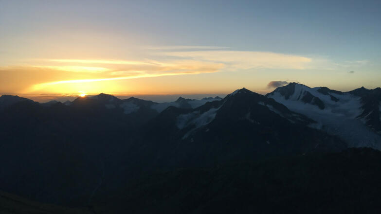 Sonnenaufgang am Saykogel