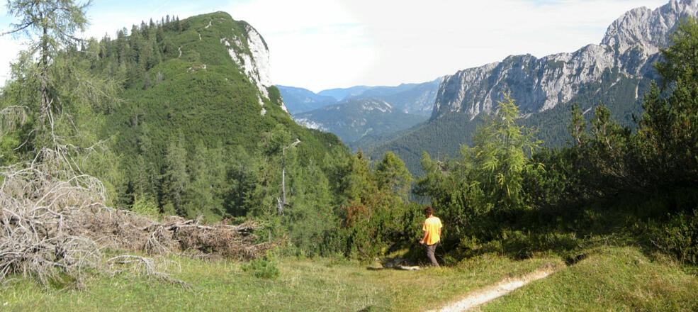 Gipfelaufbau am Südrücken
