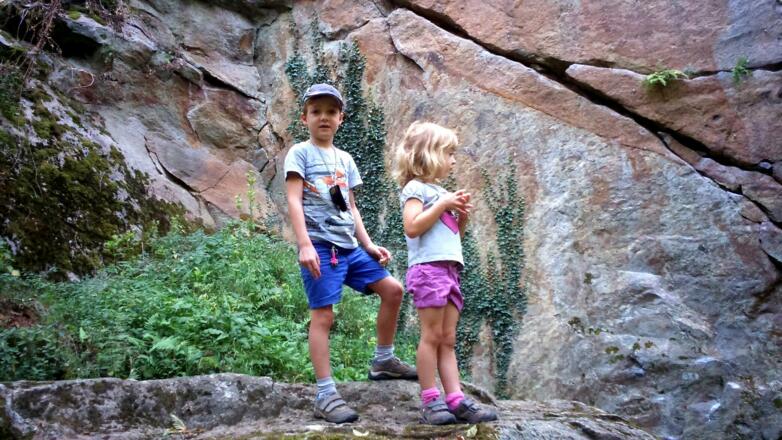 Boulderfelsen für Kinder interessant