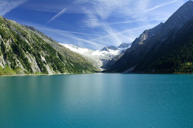 Blick auf den Schlegeisspeicher