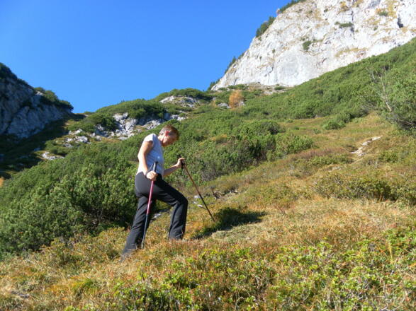 unter den Ostgratfelsen des Brandlkogels