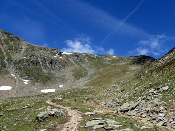 Bevor man sich auf den finalen Gipfelanstieg zum Wetterkreuzkogel begibt.