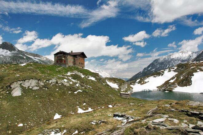 Das Pfitscher Joch-Haus im Grenzgebiet Österreich - Italien