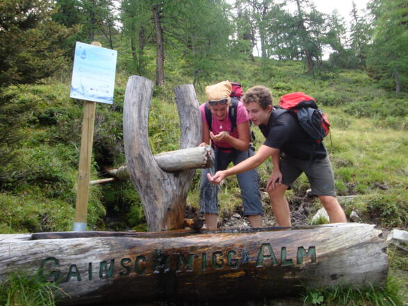 Brunnen nahe der Gainschniggalm 