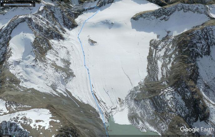 Weg über den Bachfallenferner
